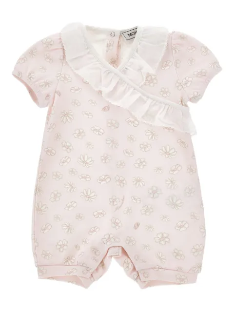 Monnalisa ruffled floral-print romper