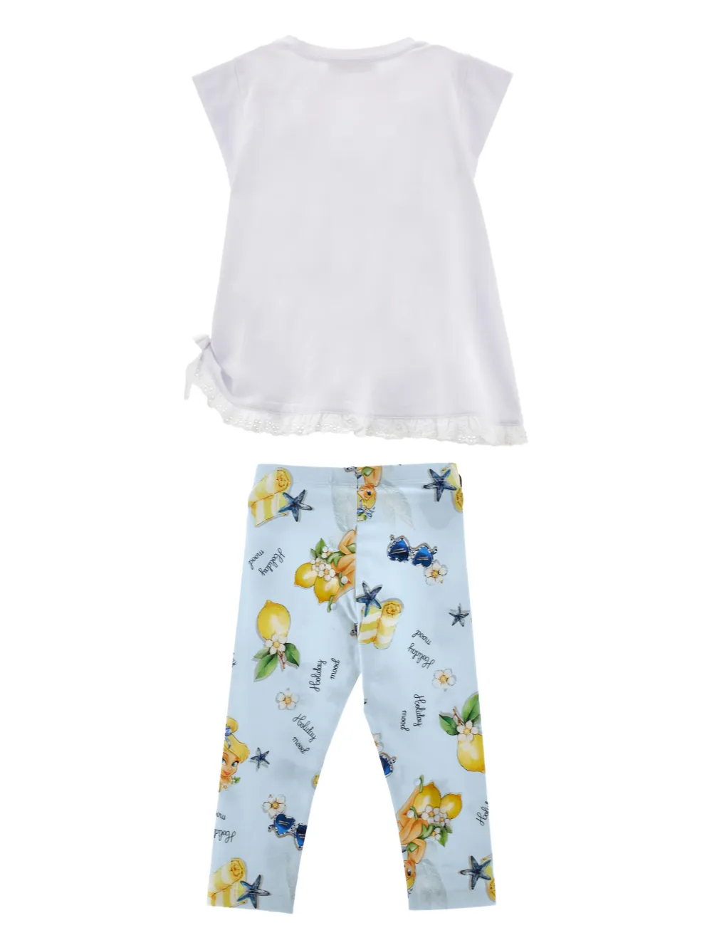 Monnalisa x Disney broek set met print Blauw