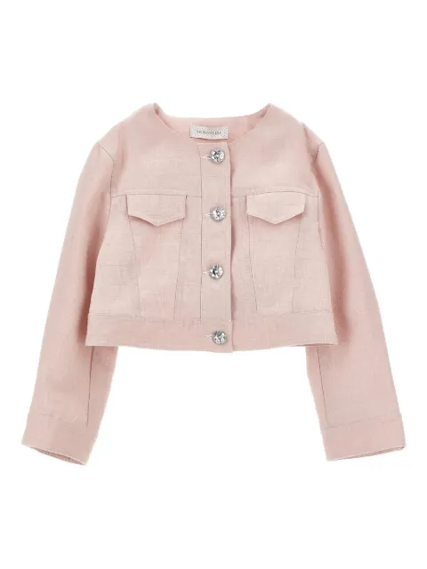 Monnalisa chamarra con capucha y botones