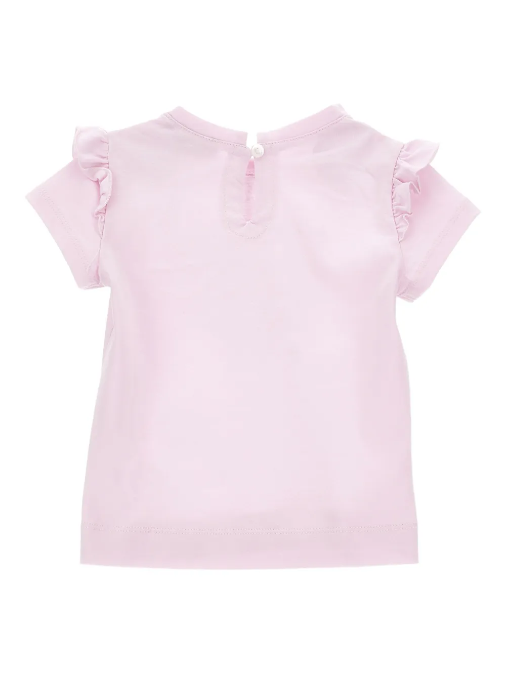 Monnalisa T-shirt met bloemenprint Roze