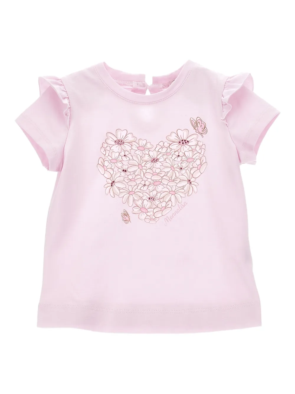 Monnalisa T-shirt a fiori - Rosa
