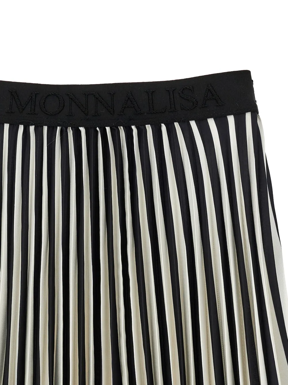 Striped Pleated Skirt
