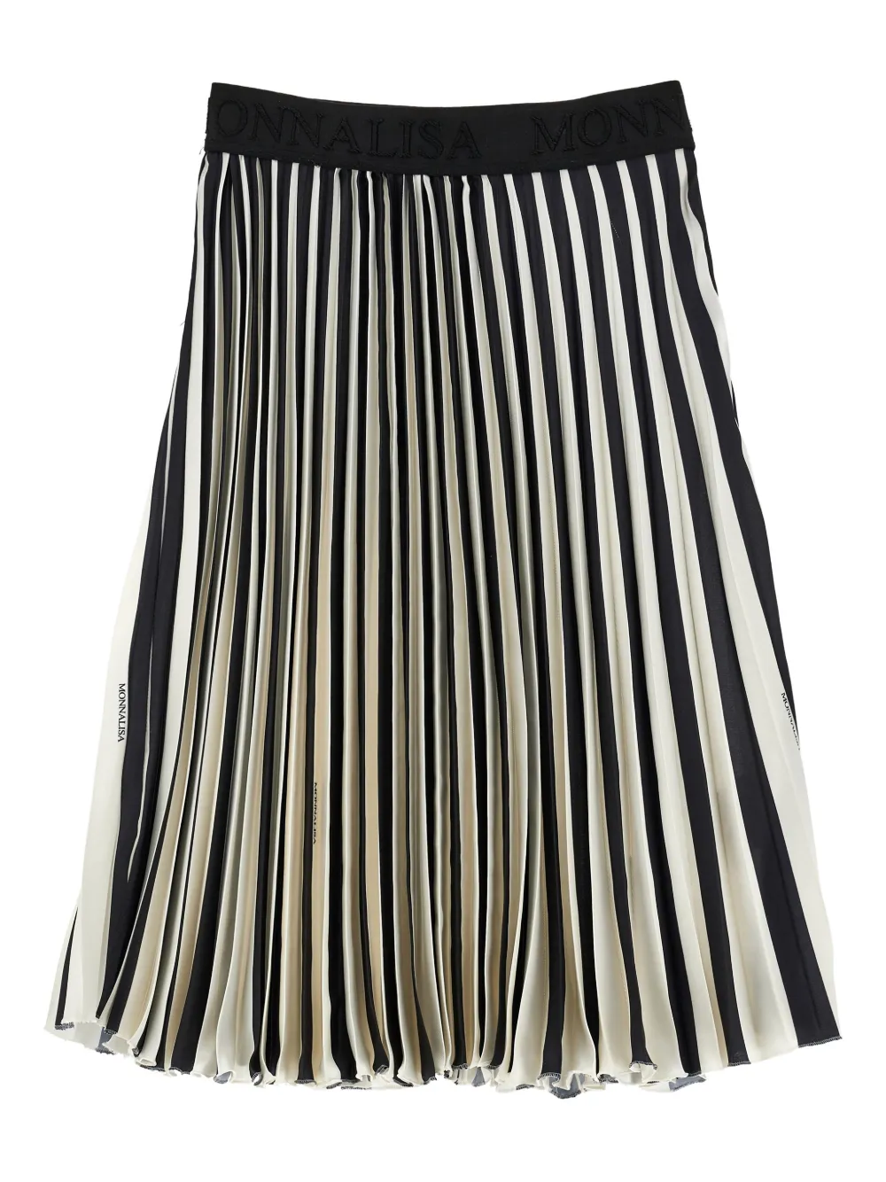 Striped Pleated Skirt