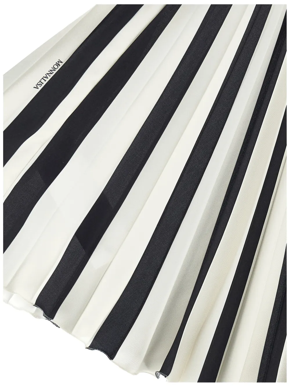 Striped Pleated Skirt
