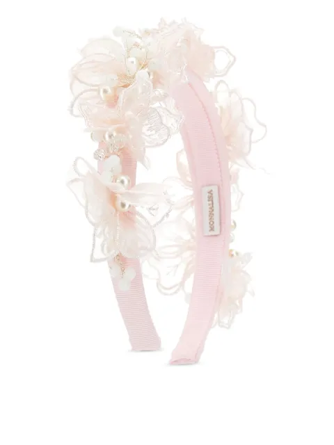 Monnalisa floral pearl hair accessory