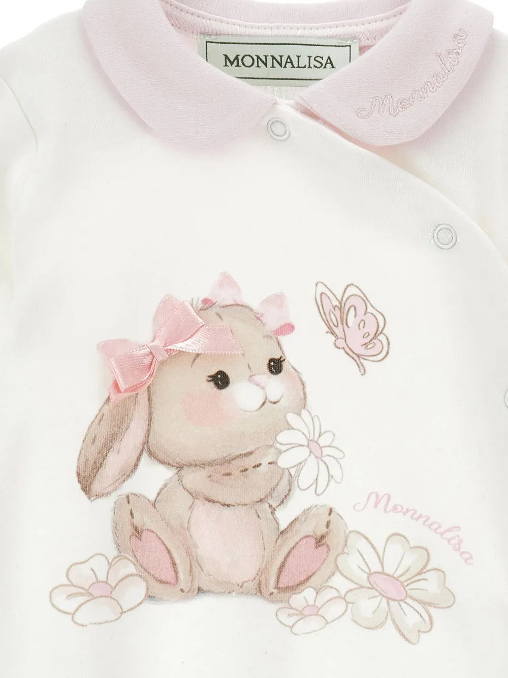 Monnalisa Romper met print Wit