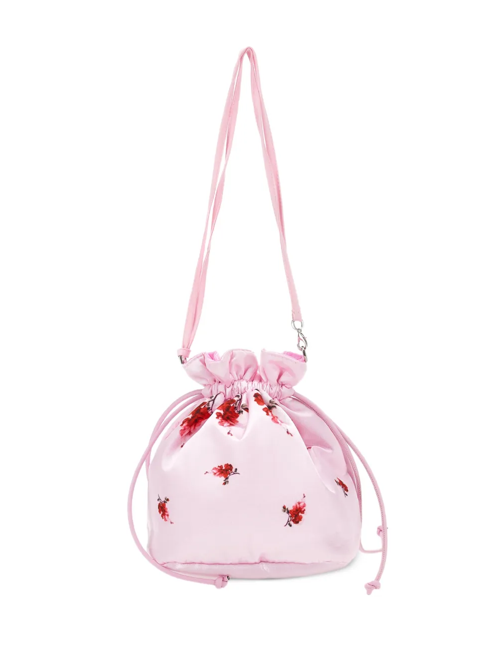  Monnalisa Floral Drawstring Bag - Pink 