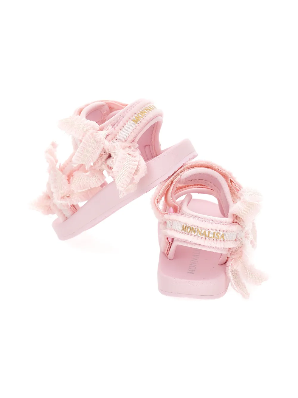 Monnalisa Sandalen met franje strik Roze