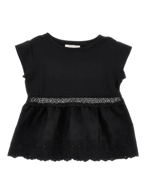 Monnalisa レーストリム ブラウス