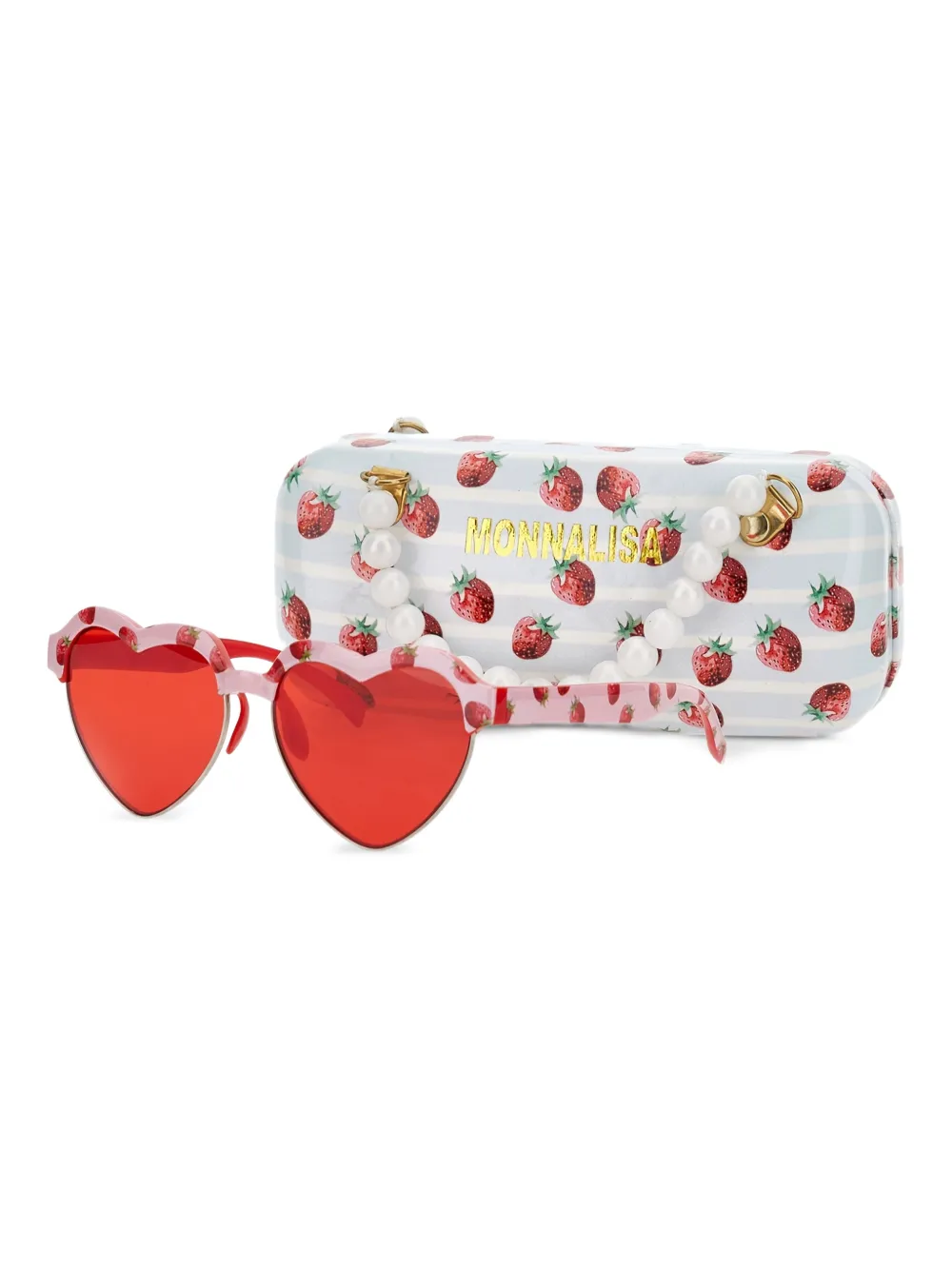 Monnalisa Occhiali da sole con montatura a cuore - Rosa