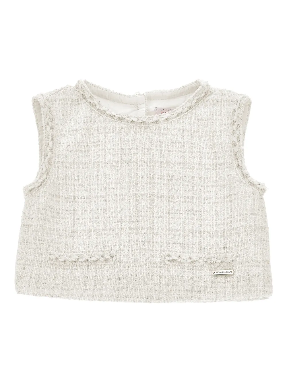 Monnalisa Top con frange - Toni neutri