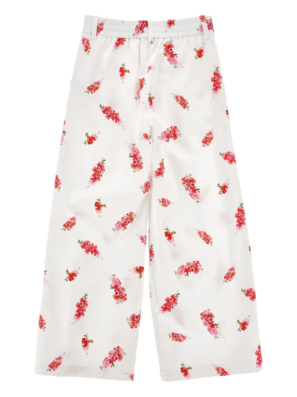 Monnalisa Broek met bloemenpatroon Wit