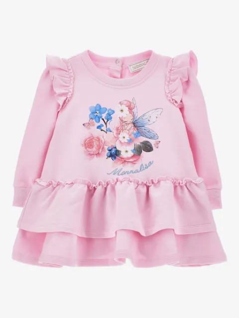 Monnalisa ruffled floral-print dress