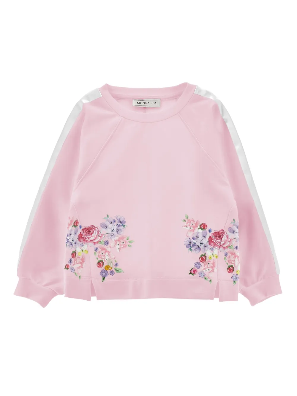 Monnalisa Felpa a fiori - Rosa