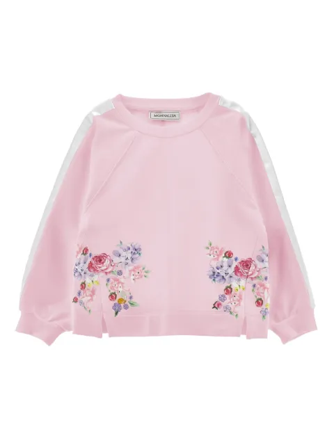 Monnalisa Sweatshirt mit Blumen-Print