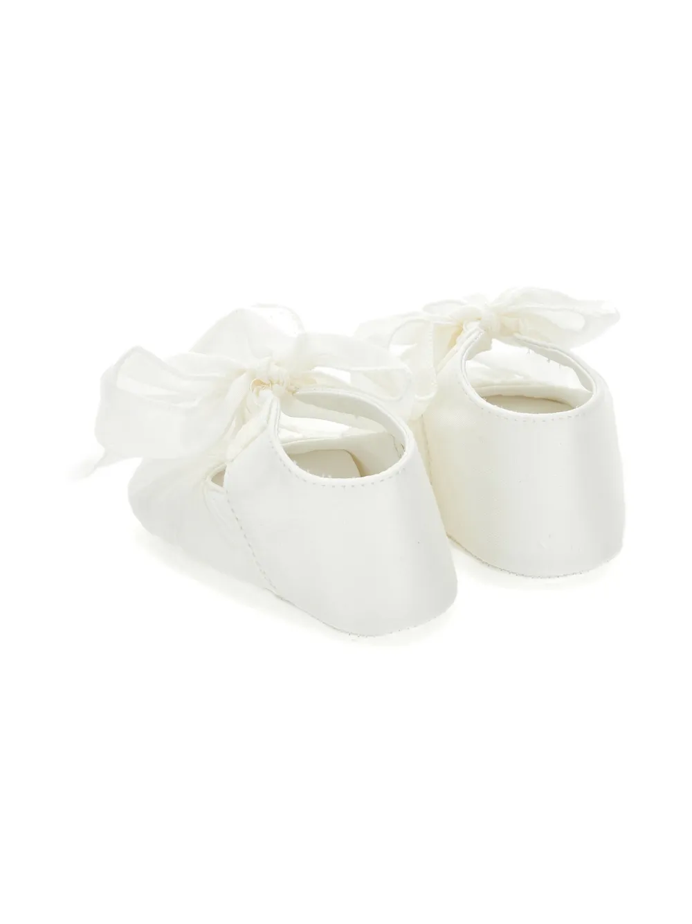 Monnalisa Sloffen met strikdetail Wit