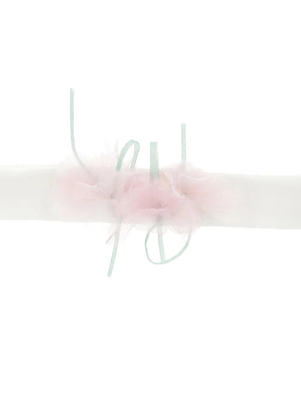 Monnalisa Haarband met bloemen Wit