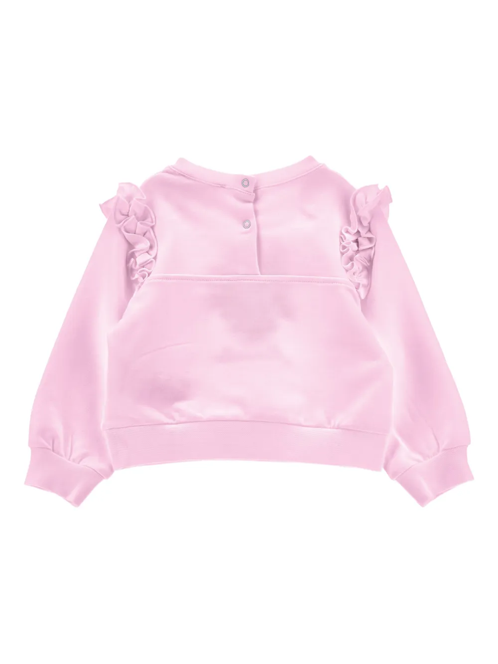  Monnalisa Logo-embroidered Sweatshirt - Pink 