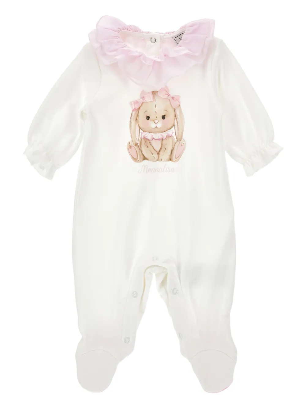 Monnalisa Pigiama con ruches - Bianco