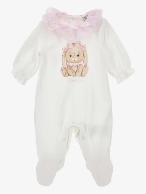 Monnalisa ruffled-collar graphic pyjamas