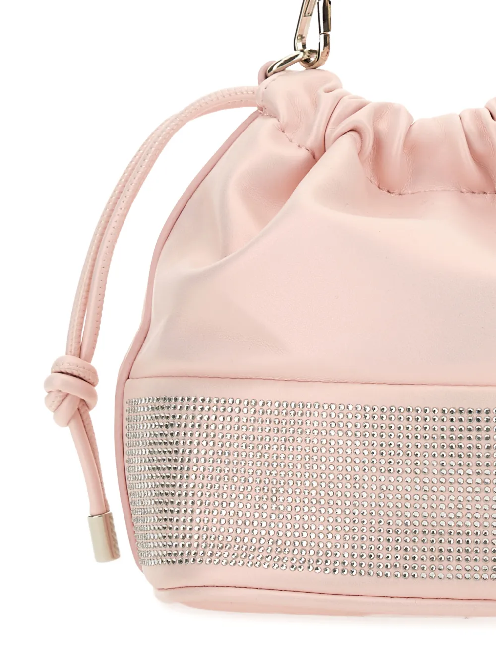 Monnalisa Bucket-tas met stras handgreep Roze