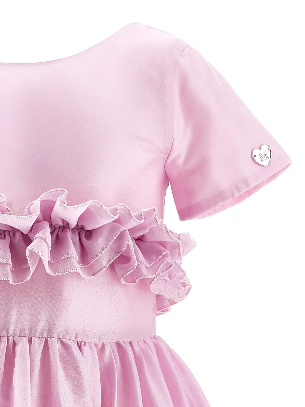 Monnalisa Jurk met ruches Roze