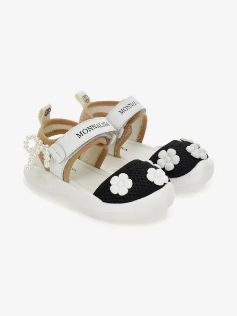 Monnalisa flower pearl sandals