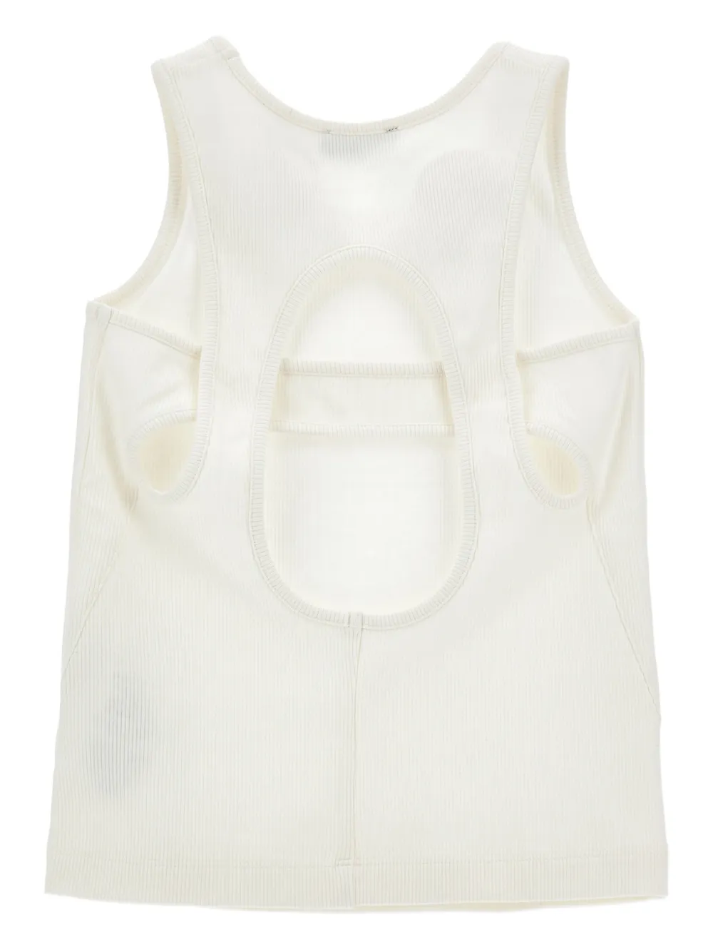 cut-out ribbed top