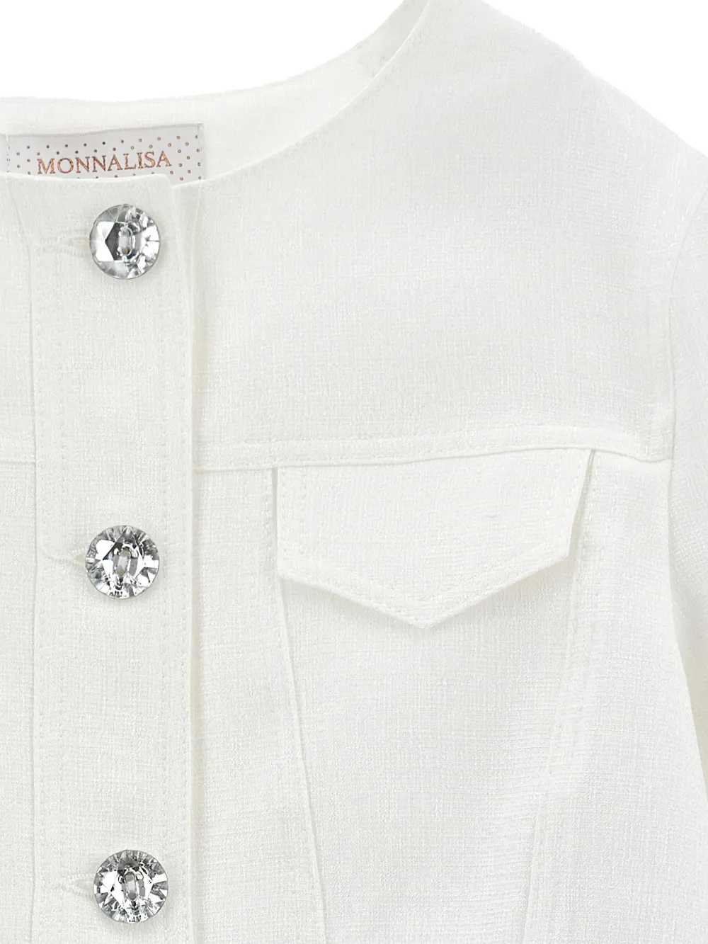 Monnalisa Coat  Kids Color Yellow Cream In White