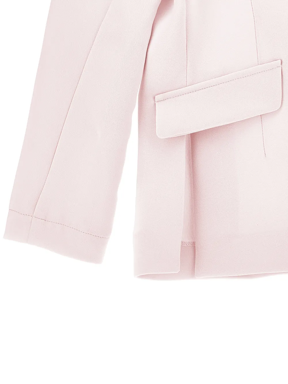 Monnalisa Blazer met klepzak en bloemapplicatie Roze