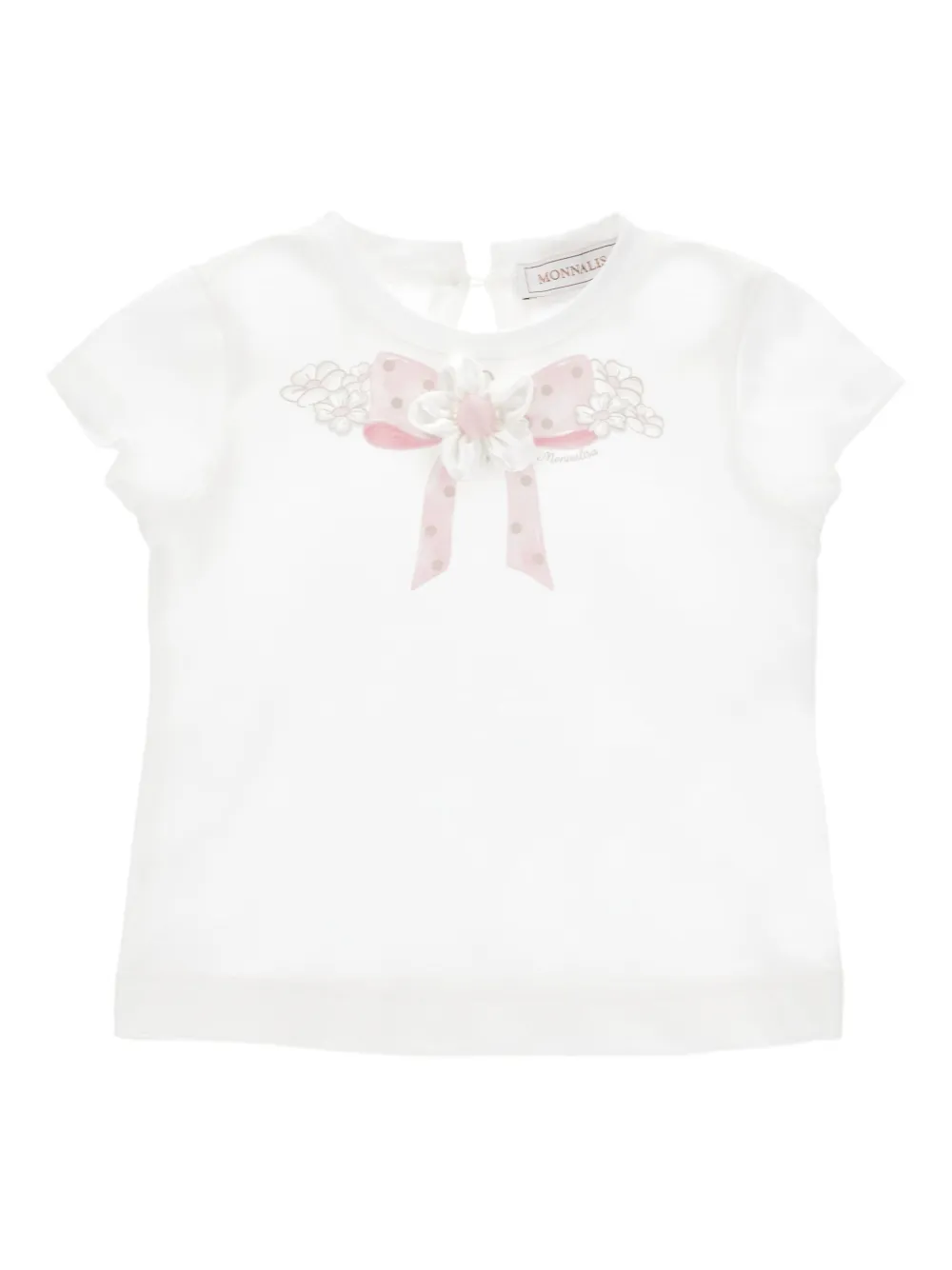 Monnalisa T-shirt con stampa - Bianco