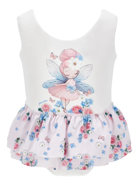 Monnalisa traje de baño con estampado floral