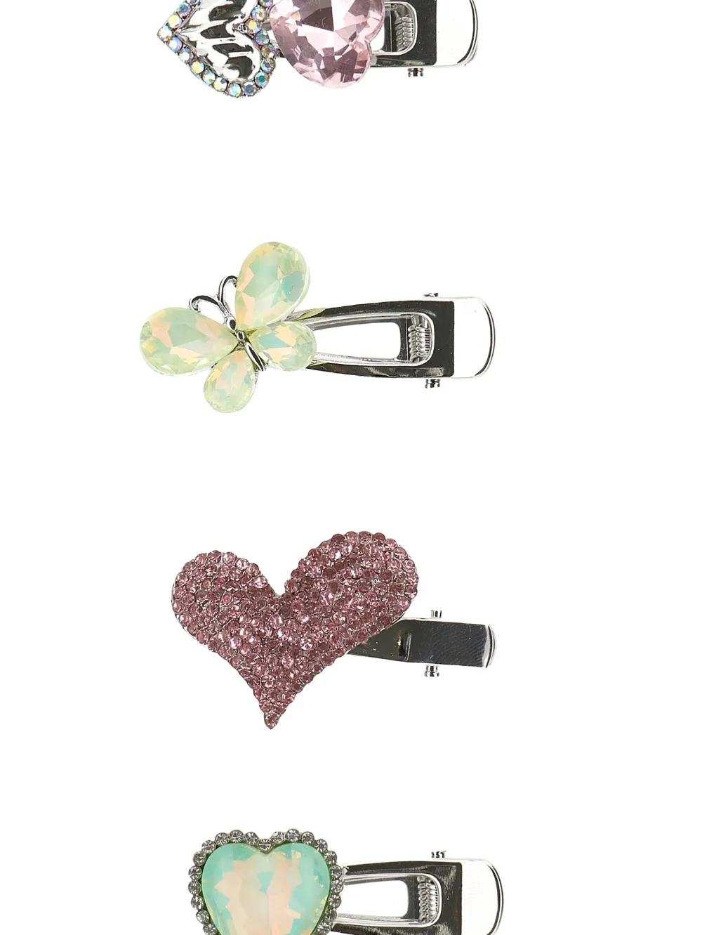  Monnalisa Accessoires Pour Cheveux à Design Cœur Et Papillon - Argent 