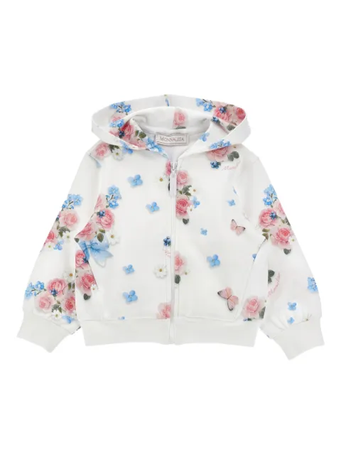 Monnalisa floral hoodie