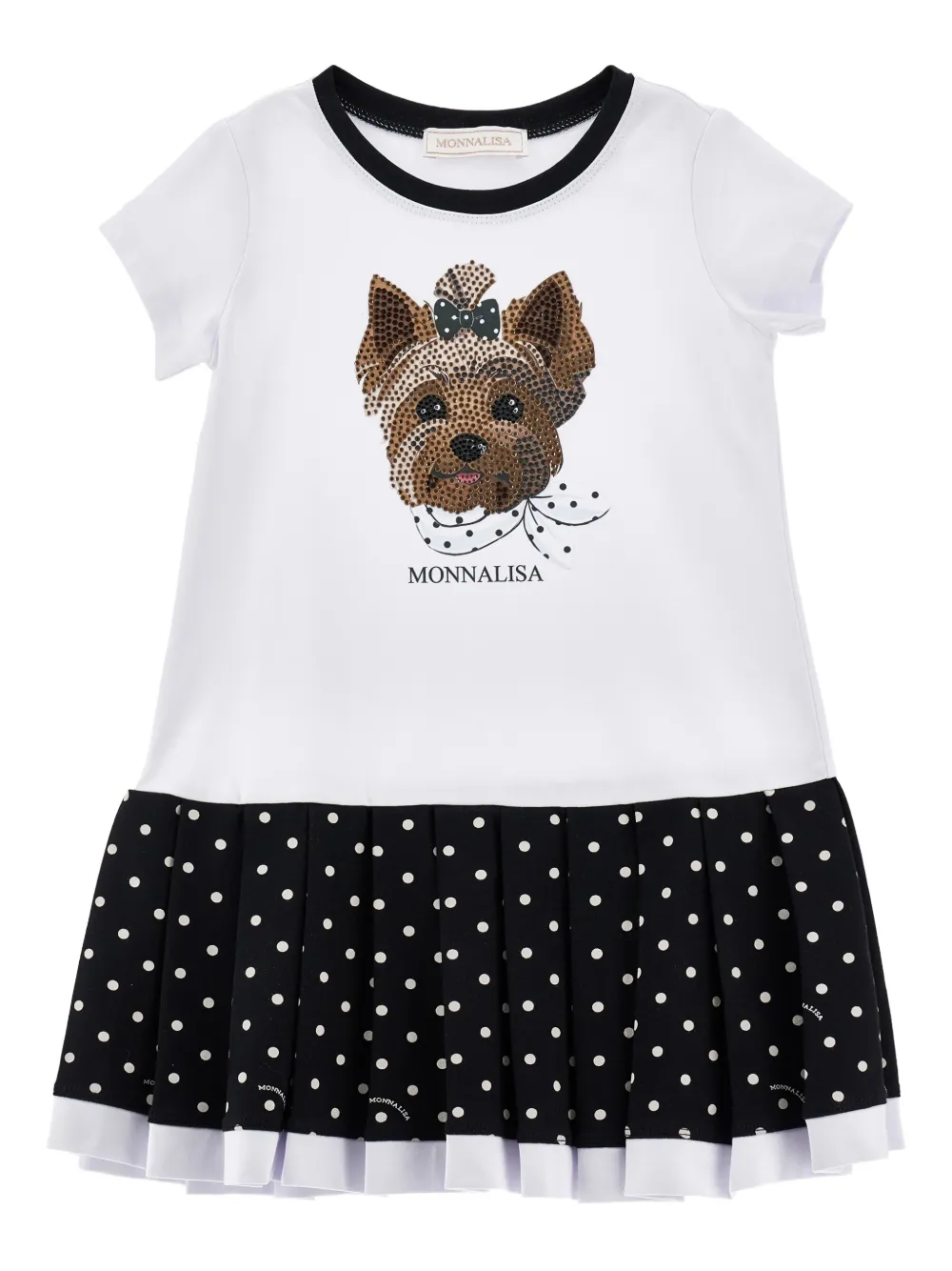 Monnalisa Abito a pois - Bianco