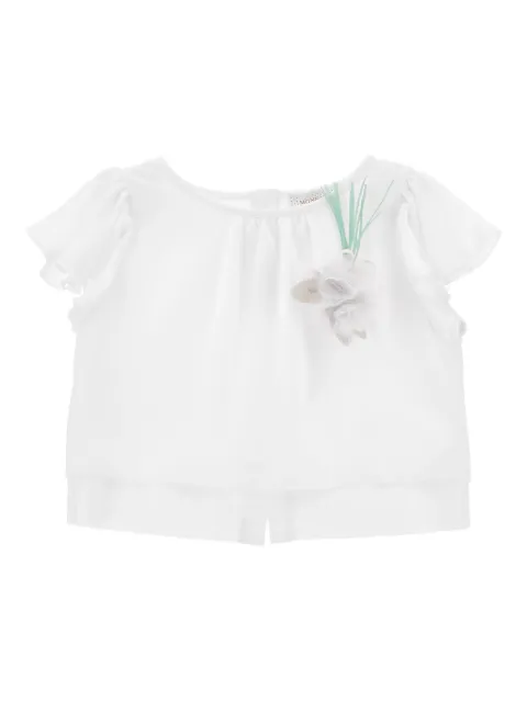 Monnalisa topp med blomapplikation