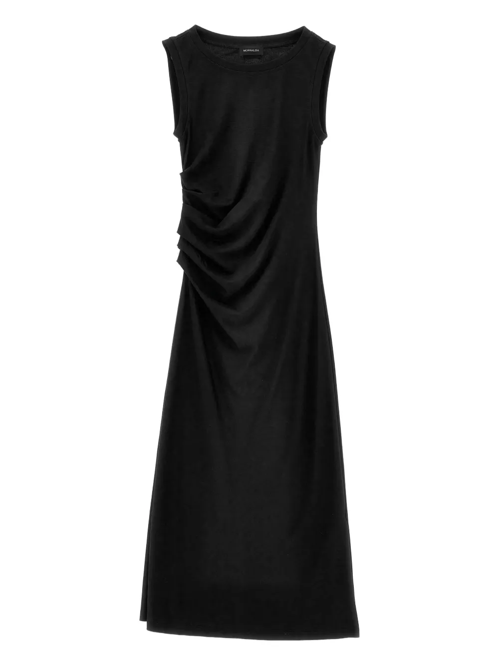 Monnalisa Abito smanicato con ruches - Nero