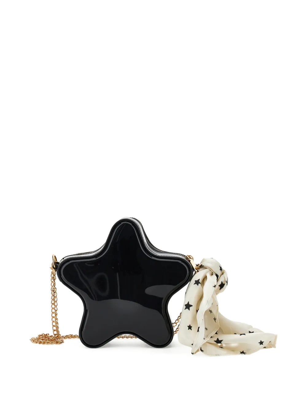 Monnalisa Borsa a stella con tracolla a catena - Nero