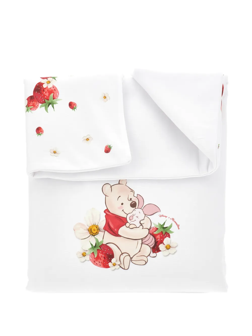  Monnalisa Strawberry-print Blanket - White 