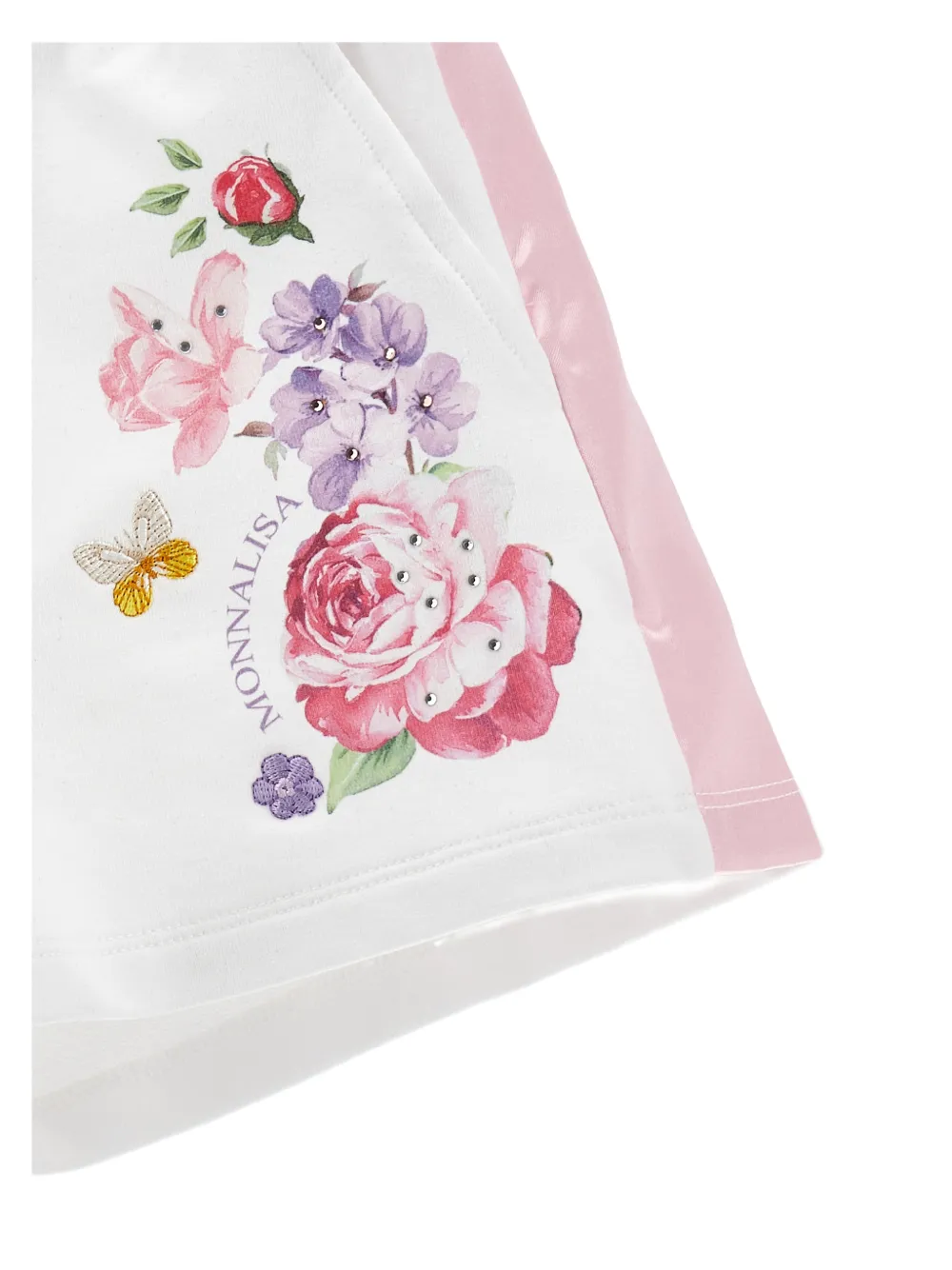  Monnalisa Floral-print Shorts - White 