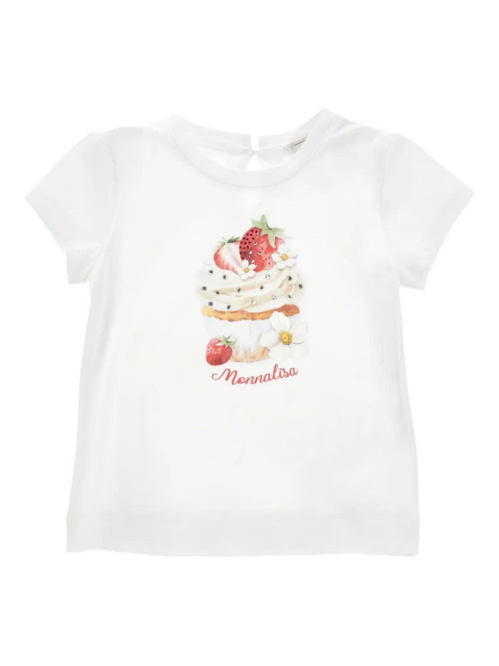 Monnalisa T-shirt con stampa - Bianco