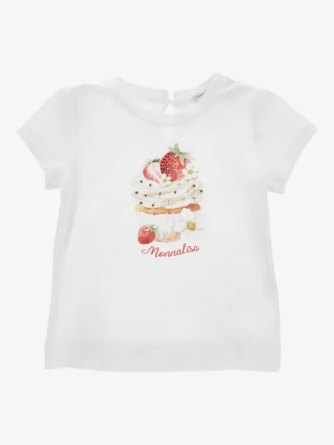 Monnalisa playera con pastel estampado