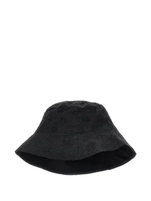 Emporio Armani Kids モノグラム ニットベレー帽 | ブルー | FARFETCH JP