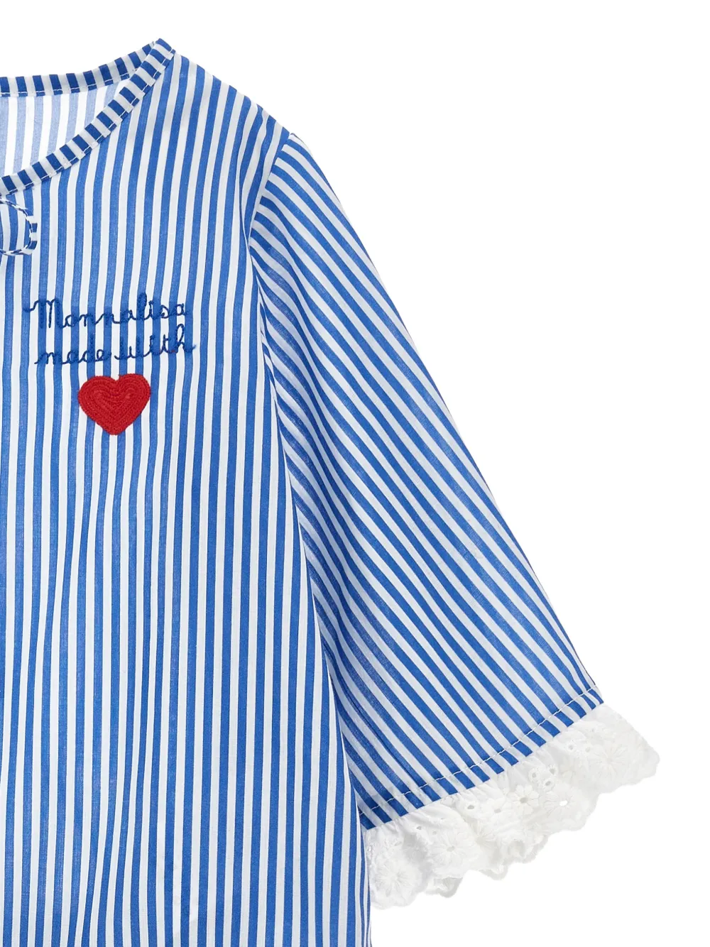 Striped-Pattern Shorts Set