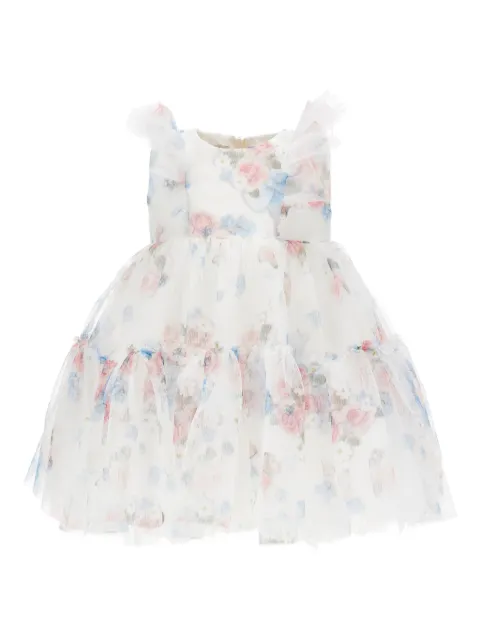 Monnalisa floral-print ruffled dress