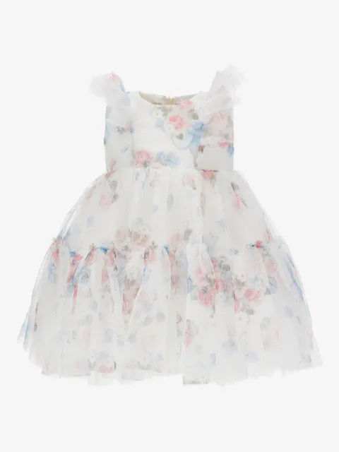 Monnalisa floral-print ruffled dress