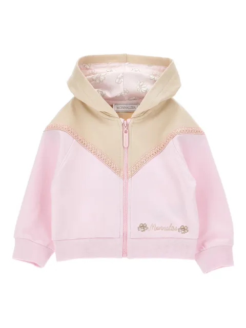Monnalisa hoodie con cierre