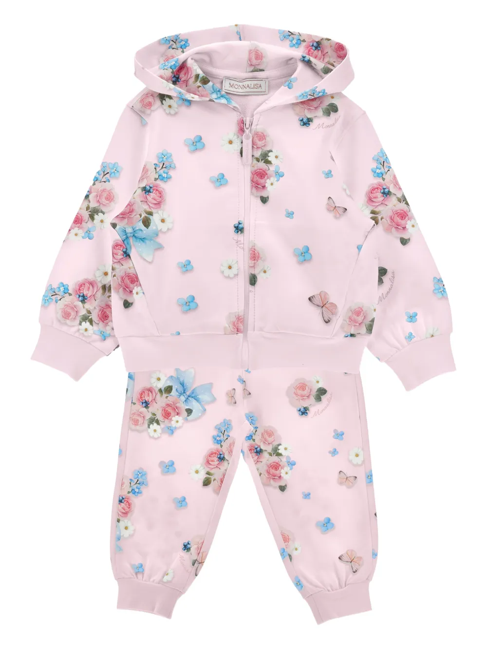 Monnalisa Tuta sportiva a fiori - Rosa
