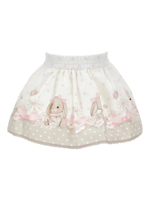 Monnalisa floral-print skirt