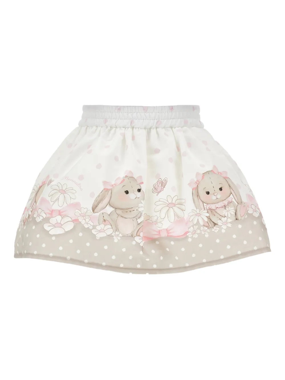  Monnalisa Falda Con Estampado Floral - Neutro 